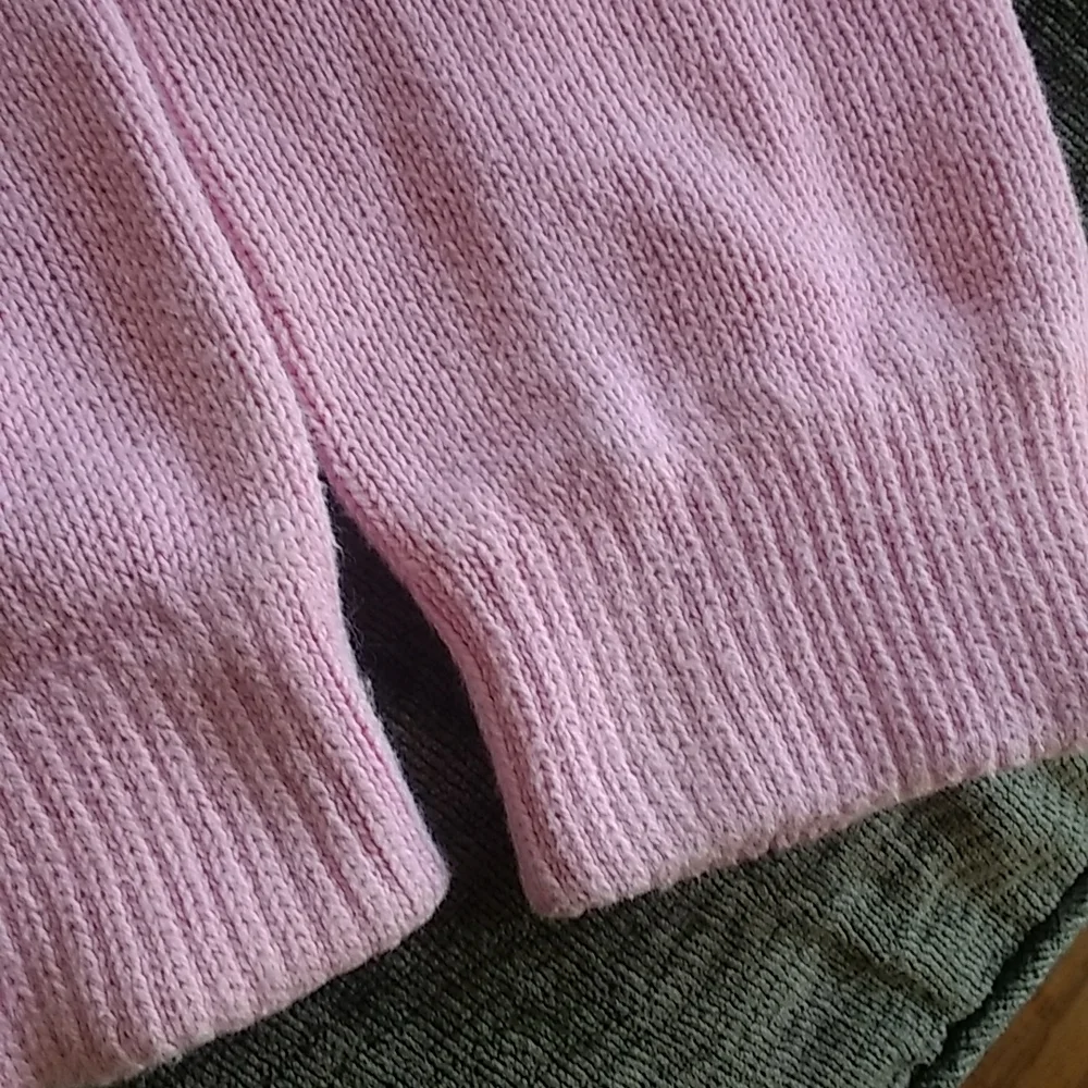 Vintage 90s Leg Warmers Carnation Pink Knit - Picture 3 of 3